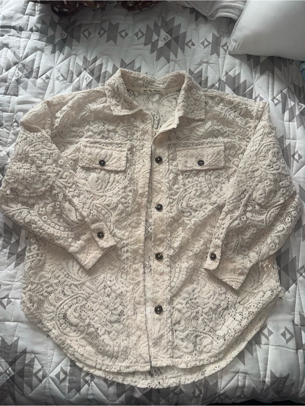 We The Free Lace Shacket